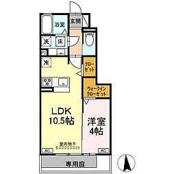 Ligare 1LDKの間取図画像