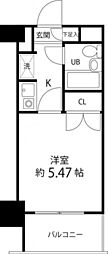 マイルストン東久留米 1Kの間取図画像
