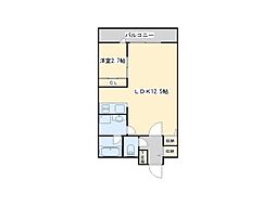 カルナコート 1LDKの間取図画像