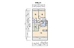 グランポルト別名 3LDKの間取図画像