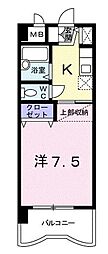 エミネンス高砂 1Kの間取図画像