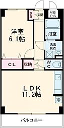 アルカディアKJ 1LDKの間取図画像
