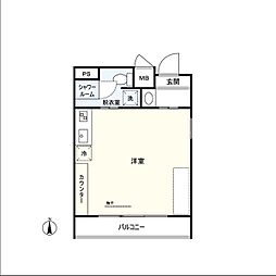DECOLLO ワンルームの間取図画像