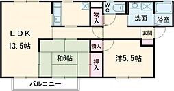 デイスターS 2LDKの間取図画像