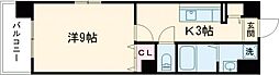 ハイアイランド 1Kの間取図画像