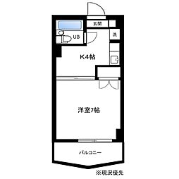 メゾン・ド・パンセ 1Kの間取図画像