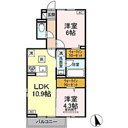 Sun・Coast 2LDKの間取図画像