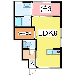 INTEGRAL LIAISON 1LDKの間取図画像