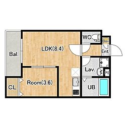 (仮称)ジーメゾン上尾緑丘 1LDKの間取図画像