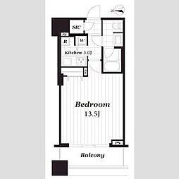 コンシェリア西新宿タワーズウエスト 1Kの間取図画像