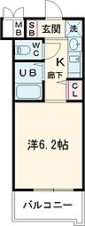 エステムコート神戸ハーバーランド前3コスタリティ 1Kの間取図画像