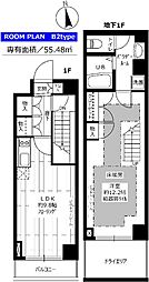 ステージグランデ宮崎台 1LDKの間取図画像