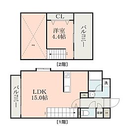 ライズ平成駅前 1LDKの間取図画像