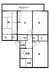 ラフォーレ 3DKの間取図画像