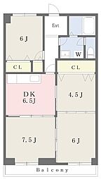 ウイングマンション 4DKの間取図画像