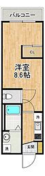 MODERNPALAZZO文教prima 1Kの間取図画像