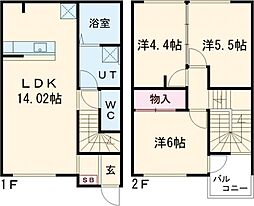 パークハイム石井町 3LDKの間取図画像