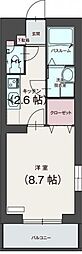 グランフィーユ 1Kの間取図画像