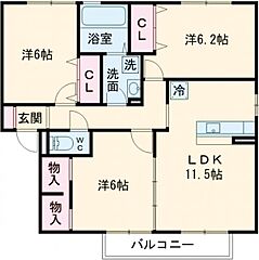 物件の間取り