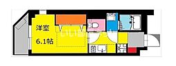 b'CASALazoSaiwai 1Kの間取図画像