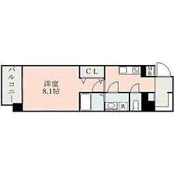ラ・シック神水 1Kの間取図画像