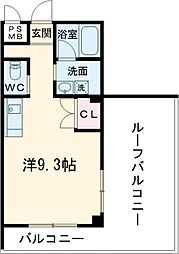 リリーセノラ ワンルームの間取図画像
