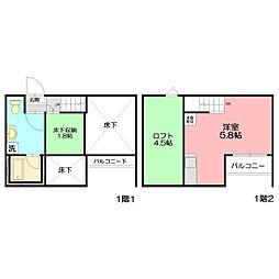 aruka011 ワンルームの間取図画像