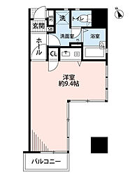 ダイナコート千代県庁口 ワンルームの間取図画像