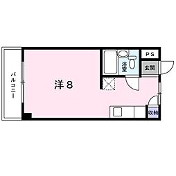 サンヴェルデ太田 1Kの間取図画像