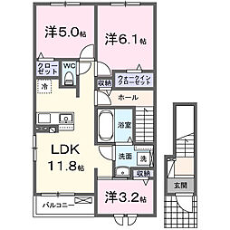 エンドア ゼロイチ 3LDKの間取図画像