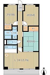 パークフィールド志木 3LDKの間取図画像