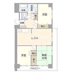 城崎アヴェニュー 3LDKの間取図画像