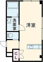 グッドマウンテン上町 ワンルームの間取図画像