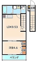 (仮称)桜木北共同住宅 1LDKの間取図画像