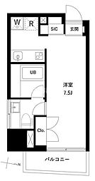 リテラス押上 ワンルームの間取図画像