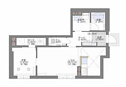 plancher西新 1LDKの間取図画像