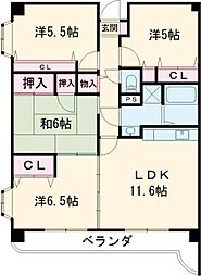 マンション寺島 4LDKの間取図画像
