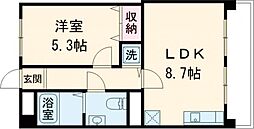 ソフィア朝霧 1LDKの間取図画像