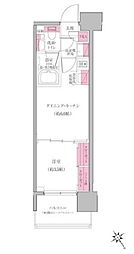 レジディア門前仲町プレイス 1DKの間取図画像
