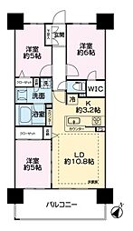 レーベン長岡寺島町ヴェルテリエ 3LDKの間取図画像