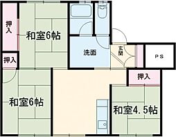 サンコーポラス柳川2 3DKの間取図画像