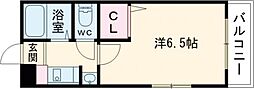 三国ケ丘ピア 1Kの間取図画像