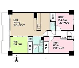柏台グリーンヒルズ 3LDKの間取図画像