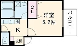 MID WEST 1Kの間取図画像