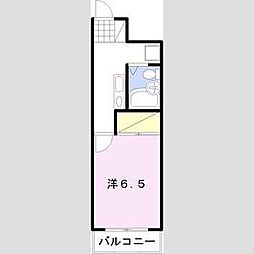 メゾンアポロ 1Kの間取図画像