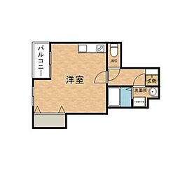 FKマンション ワンルームの間取図画像