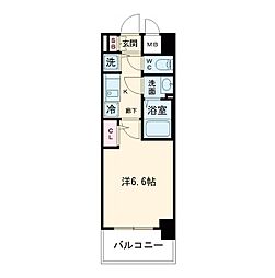 プレサンス南森町駅前 1Kの間取図画像