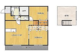 ネクストライフ八女2 2LDKの間取図画像