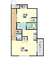 FELISTAS 1LDKの間取図画像