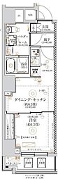 ガリシア森下VI 1DKの間取図画像